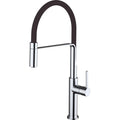 Grifería de fregadero Stillo Kitchen Flex extra alta monomando extraíble abatible 1 jet cromo